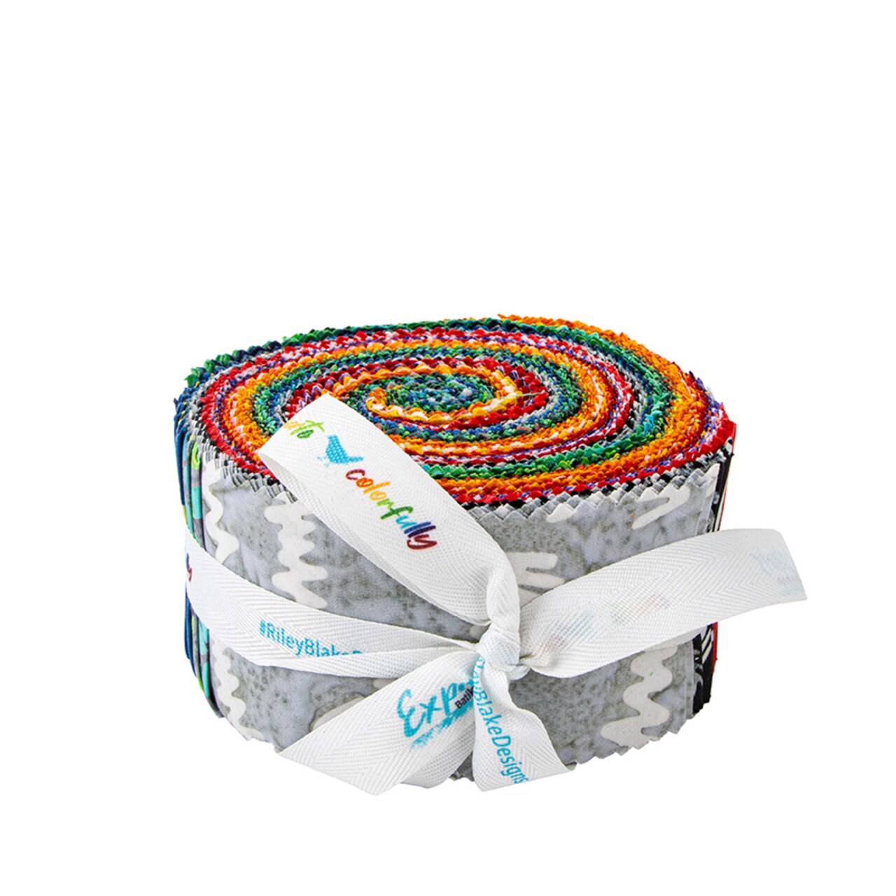 Expressions Batiks 2.5" Strip Roll (Jelly Roll / Rolie Polie) in Good Vibrations by Nebraska Quilt Company for Riley Blake (RP-23316-40)
